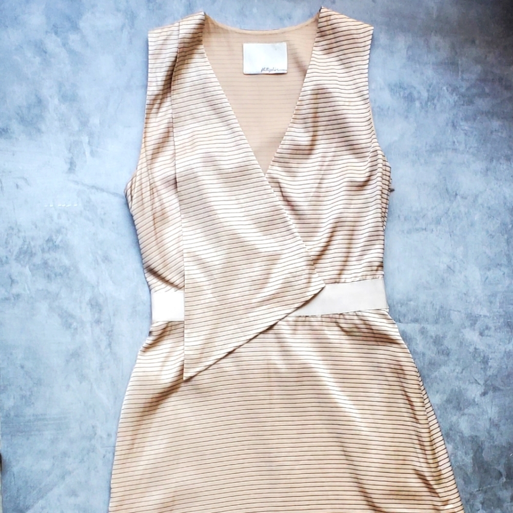 3.1 PHILLIP LIM Striped Silk Dress Size 4